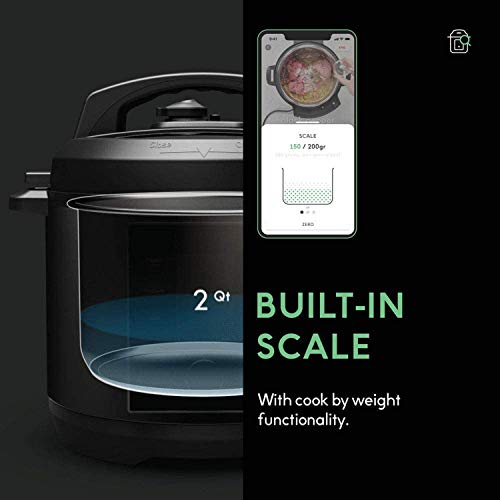 CHEF iQ Smart Pressure Cooker 10 Cooking Functions & 18 Features, Built-in Scale, 1000+ Presets & Times & Temps w/App for 600+ Foolproof Guided Recipes, Rice & Slow Electric MultiCooker, 6 Qt