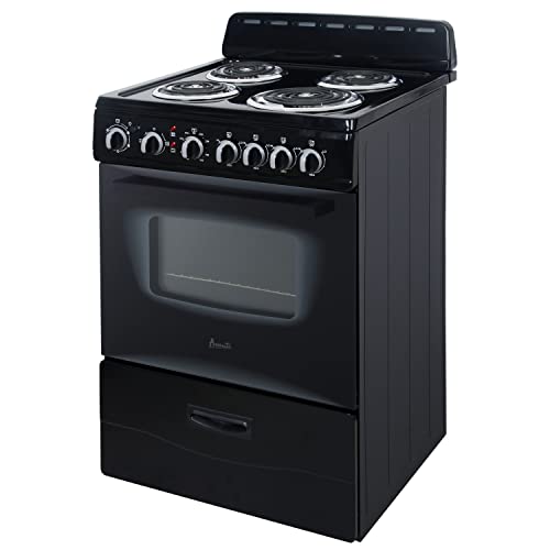 Avanti ERU240P1B ERU240 24" Electric Range Oven with Framed Glass Door, in Black